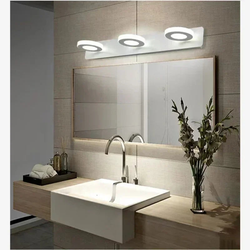 LED Wall Lamp – Mirror Front Light for Bathroom, Bedroom & Makeup Decor