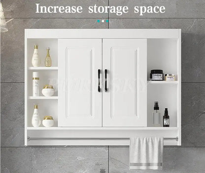 Over-Toilet Wooden Bathroom Cabinet – Space-Saving Storage & Shelves