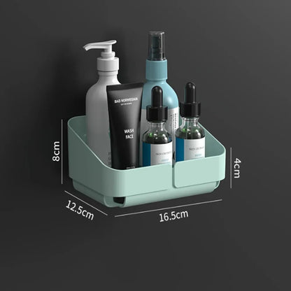 No-Drill Bathroom & Kitchen Storage Rack – Makeup, Shampoo & Spice Organizer