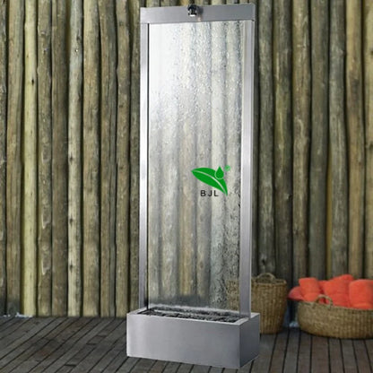Custom Indoor Glass Water Fountain – Wall Partition Home Decor