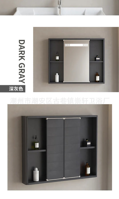 LED Bathroom Mirror Cabinet – Wall-Mounted with Defogger & Adjustable Shelf