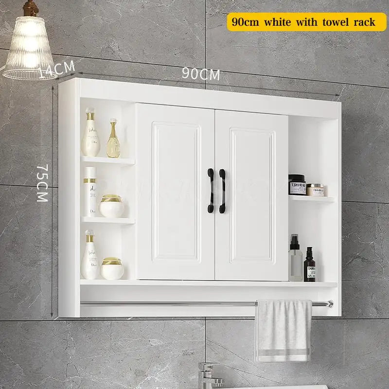 Over-Toilet Wooden Bathroom Cabinet – Space-Saving Storage & Shelves