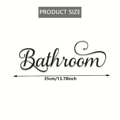 Minimalist Modern Metal Bathroom Wall Decor – Gift Ready