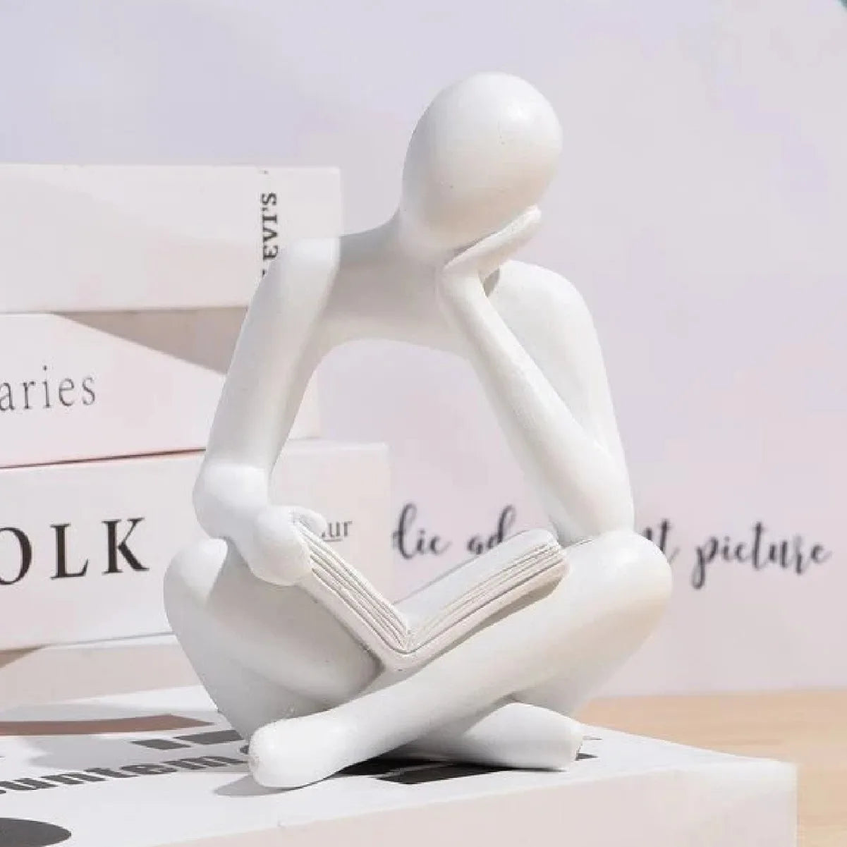 Modern Abstract Bookend – Creative Decor for Bookshelves & Cabinets