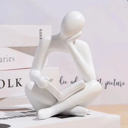 Modern Abstract Bookend – Creative Decor for Bookshelves & Cabinets