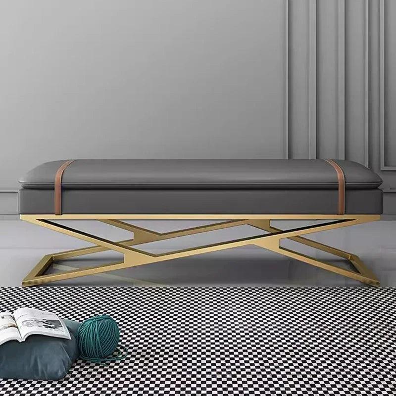 Luxury Nordic Bench – Elegant Makeup Stool & Entryway Seating