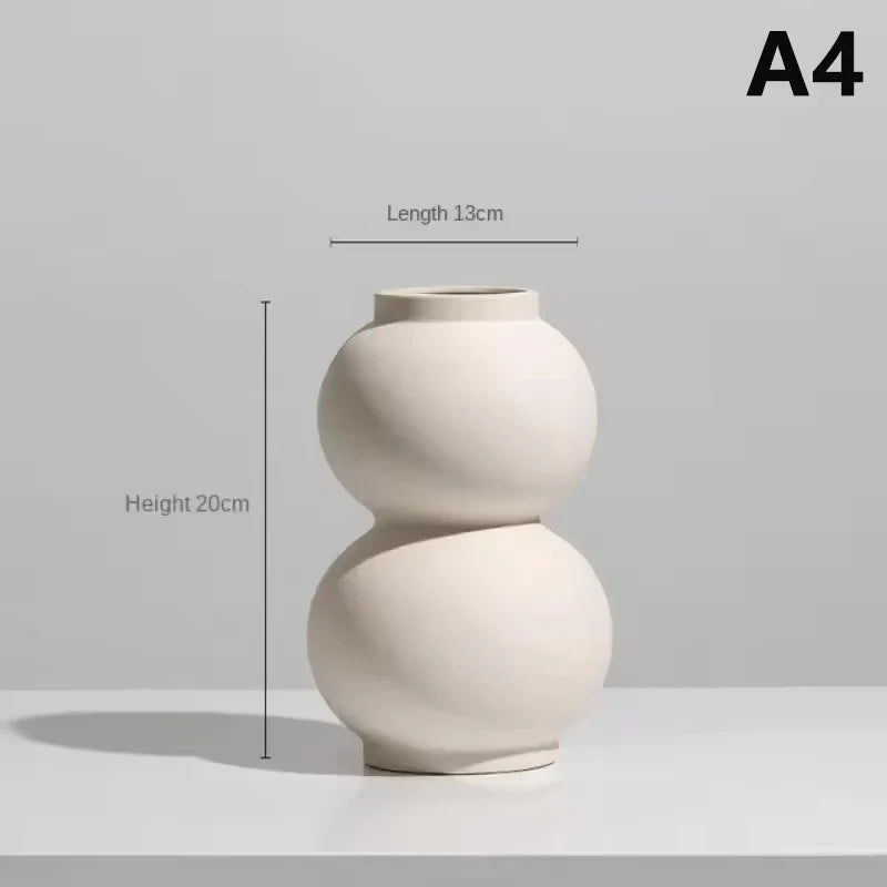 Modern Ceramic Vase – Bedroom Desktop Decor & Photography Background Ornament