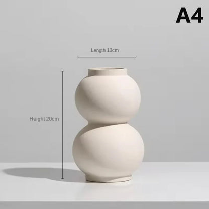 Modern Ceramic Vase – Bedroom Desktop Decor & Photography Background Ornament