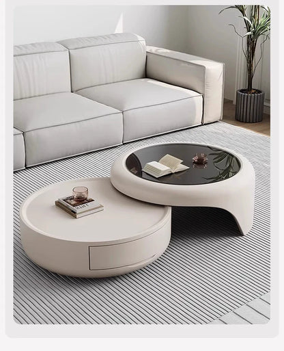 Modern Luxury Round Coffee Table – Minimalist Living Room Furniture