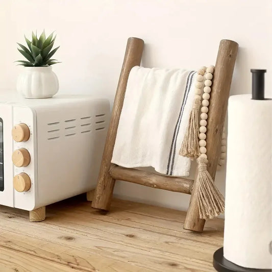 Wooden Towel Ladder Rack – Rustic Home & Bathroom Decor