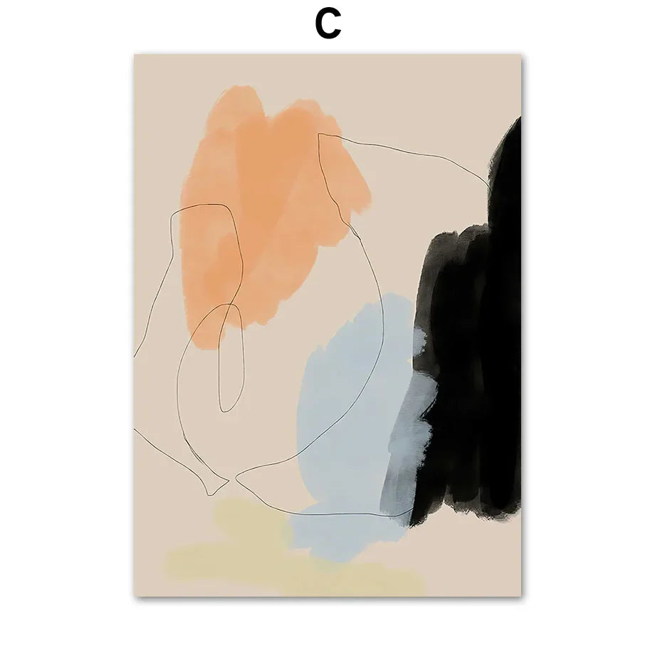 Abstract Girl Book Vase Canvas Art