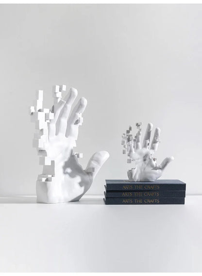 Modern Abstract Palm Hand Sculpture – Luxury Table Decor Figurine
